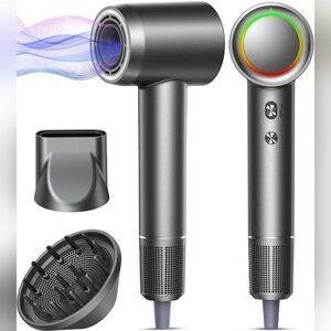 Sleek Fast Hair Dryer with Attachments, 1 Min. Drying Time